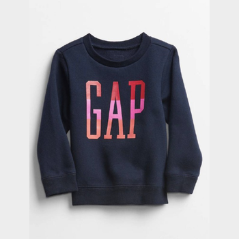 Теплий світшот для дівчинки з флісовим напиленням Gap на 18-24 міс 86 см Синій