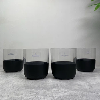Набір із 4 склянок для віскі Villeroy & Boch Manufacture Rock 250 мл чорний (1137988250)