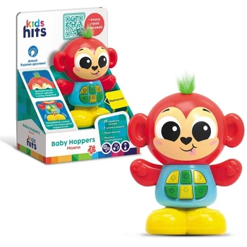 Музична розвиваюча іграшка Чарівні звірята Мавпа Baby Hoppers Kids hits (KH11/003) (245615)
