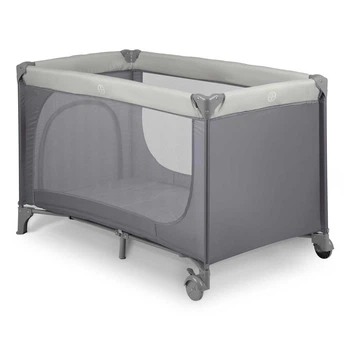 Дитяче туристичне ліжко-манеж Ricokids RK-240 з транспортною сумкою 125х65х78 см, світло-сірий