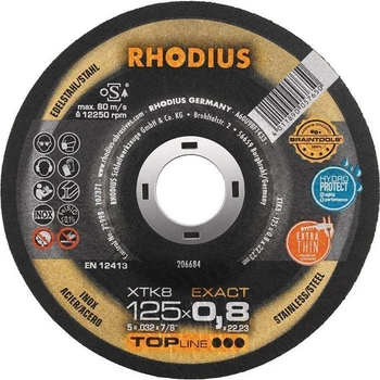 Круг зачистной по металлу Rhodius 230x7,0х22,2 мм PRO RS38 INOX 6600 об/мин сталь нержавеющая сталь 200466 (13966)
