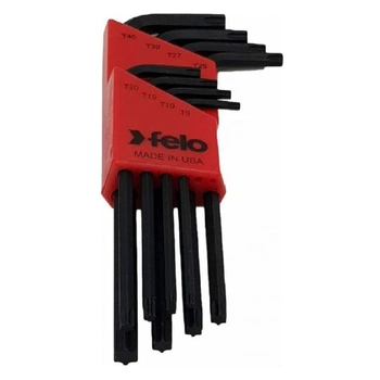 Набір ключів Felo TORX 8 шт T9/T10/T15/T20/T25/T27/T30/T40 34880104 (14970)