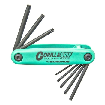 Набір ключів складаний Bondhus TORX 8 шт T9/T10/T15/T20/T25/Т27/Т30/Т40 (15017)