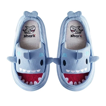 Женские домашние льняные тапочки Cappone, Shark голубой , 42-43 р, 27 см