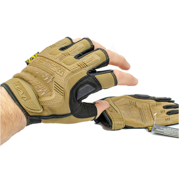 Тактичні рукавички Mpact Mechanix безпалі Tan M койот