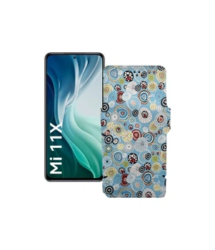 Чохол-книжка з екошкіри для телефону Xiaomi Mi 11x 2021 Кола-кольорові