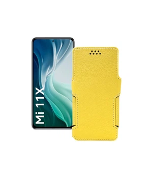 Чохол-книжка з екошкіри для телефону Xiaomi Mi 11x 2021 Жовтий