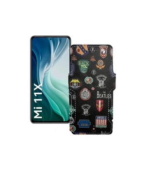 Чохол-книжка з екошкіри для телефону Xiaomi Mi 11x 2021 Бітлз