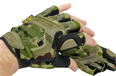 Тактичні рукавички Mpact Mechanix безпалі camo M мультикам