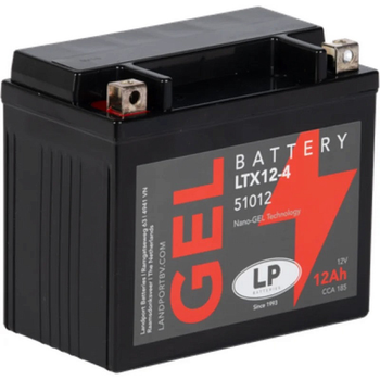 Мото аккумулятор 12Ач 185А "+" слева LP Battery, MG LTX12-4