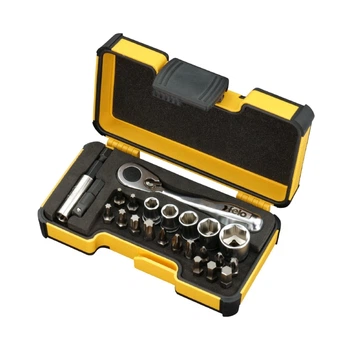 Набор головок и бит Felo XS 23 PH PZ Torx SW + переходник 1/4" + держатель бит + реверсивная ручка 23 шт 05772306 (14493)