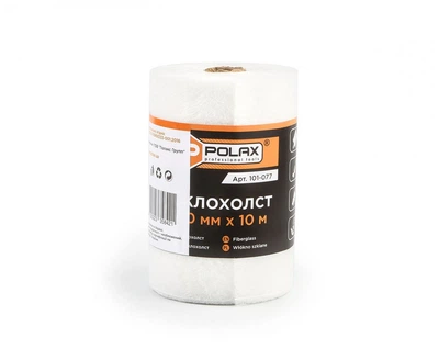 Стеклохолст армированный 100 мм х 10 м "POLAX" 101-077