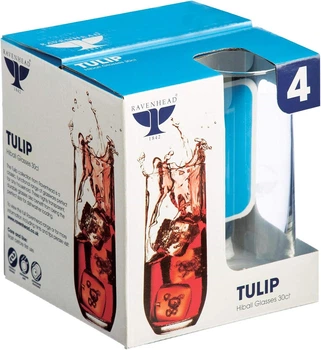 Набор стаканов Ravenhead Tulip 300 мл, 4 шт (прозрачные)