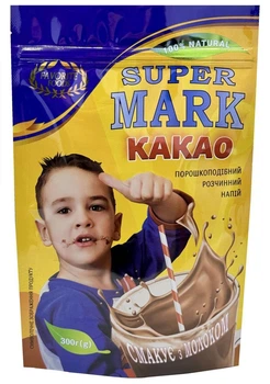Какао-напій Super Mark швидкорозчинний Favorite Foods 300 г 4820172250630