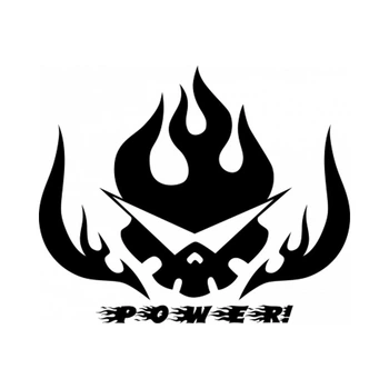 Наліпка на Авто / Мото / Вітрину на Скло Кузов " Аніме - Гуррен-Лаганн - Power - Gurren Lagann " будь-який колір