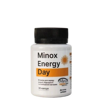 Стимулятор Minox Energy Day для енергії та настрою, 30 капсул