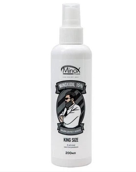 Лосьон для роста волос и бороды Minox minoxidil 15%, 200 мл