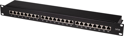 Патч-панель LogiLink 19'' 24-ports STP CAT 6a 1U (4052792027174)