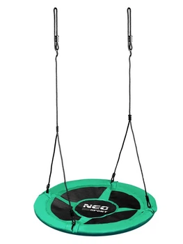 Гойдалка підвісна садова дитяча гніздо лелеки NEO - sport Swingo XXL 95 cm, зеленого кольору