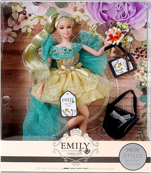 Лялька з аксесуарами Adar Emily у сукні із сумочкою 29 см (5901271585003)