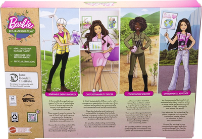 Zestaw lalek Mattel Barbie Eco-Leadership Team 4 szt (0194735015597)