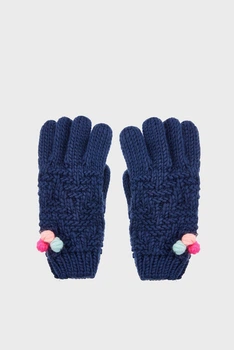 Дитячі сині рукавички Accessorize 9-12 983253