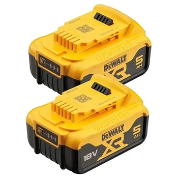 Аккумулятор к электроинструменту DeWALT 18 В XR Li-lon 5Ah, 2 шт., 1.3 кг (DCB184P2)