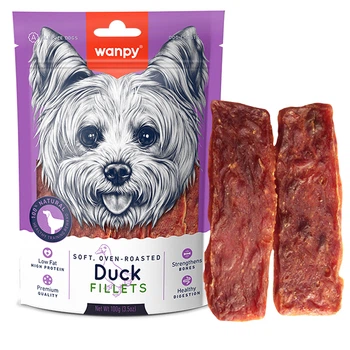 М'яке качине філе для собак Wanpy Soft Duck Fillets, 100 г