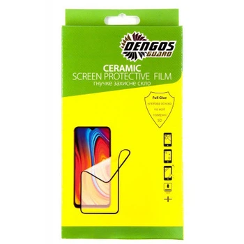 Стекло защитное Dengos Ceramic Film для Samsung Galaxy A22 (black) (TGCF-07)