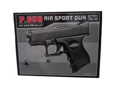 Пневматичний пістолет Colt M1911A1 для дітей, що працює на кульках CYMA P698.