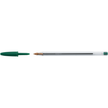 Ручка шариковая Bic Cristal, зеленая (bc875976)