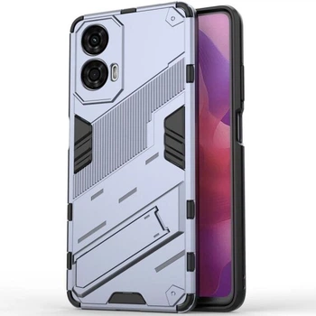 Захисний чохол з підставкою Deexe Bibercas для Motorola Moto G24 - Grey