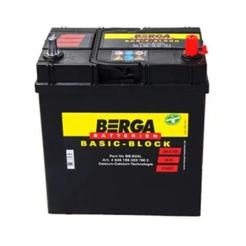 Аккумулятор автомобильный Berga Basicblock 45Ah ASIA Ев (-/+) ТК (330EN) (5451550337902)