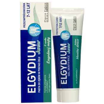 Зубная паста Протикариозная Elgydium Junior Для детей 7-12 лет (1400 ppm) (Вкус - Мята) (50 мл.)