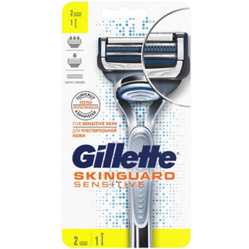 Бритва Gillette SkinGuard Sensitive для чоловіків (2 змінні касети)