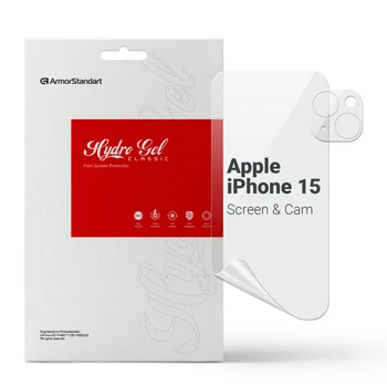 Пленка защитная Armorstandart Kit Clear screen + camera Apple iPhone 15 (m419488)