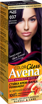 Крем-краска Acme Avena Gloss Color №037 Баклажан, 133 мл