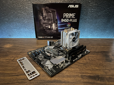 Игровой комплект Материнская плата ASUS + AMD Ryzen 5 5500 + 16GB DDR4