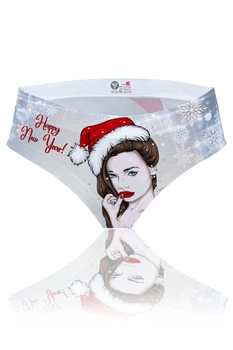 Трусики-стрінги TOTALFIT XP2K10-P9 Christmas Baby M Сірий