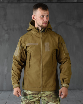 Тактична демісезонна куртка SoftShell XL койот (83824)