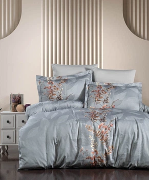 Постельное белье First Choice Cotton Satin 200х220 Albert Grey