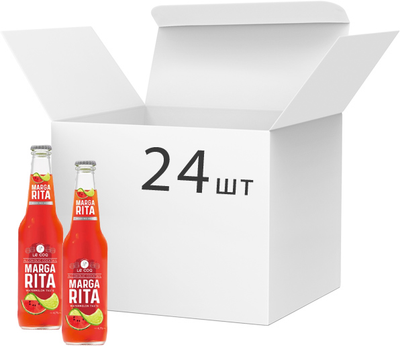 Упаковка слабоалкогольного газованого коктейлю A. Le Coq Margarita 4.7% 0.33 л х 24 шт. (4740098090632)