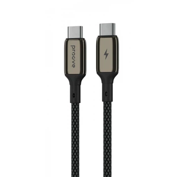 Кабель Proove Dense Metal 60w Type-C to Type-C 3А (1m) Black
