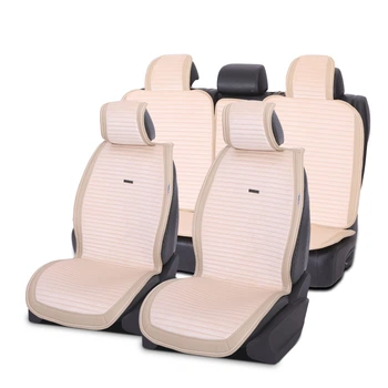 Накидки чехлы на сиденье для SUBARU OUTBACK 2009-2014 AUAU Polosso бежевые
