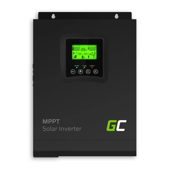 Контролер MPPT, інвертор та зарядний пристрій Green Cell, 12ВDC, 230VAC, 1000VA/1000Вт, чиста синусоїда