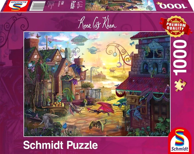 Puzzle Schmidt Rose Cat Khan Smocza poczta 69 x 49 cm 1000 elementów (4001504575847)