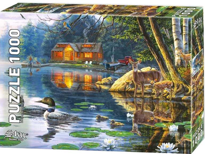 Puzzle Star Chatka nad jeziorem 68 x 48 cm 1000 elementów (8694051100561)