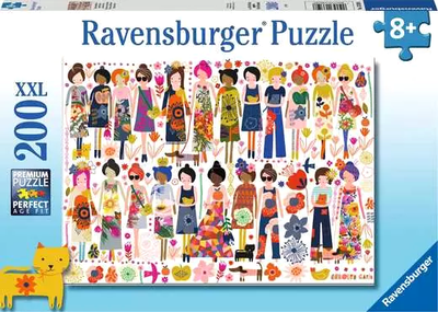 Пазл Ravensburger Друзі та квіти 49 x 36 см 200 деталей (4005556133598)