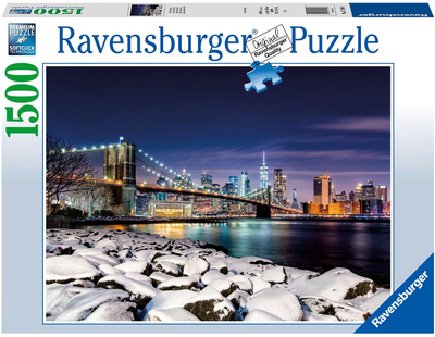 Пазл Ravensburger Зима в Нью-Йорку 80 x 60 см 1500 деталей (4005556171088)