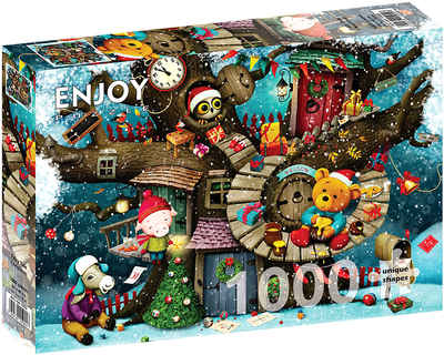 Puzzle Enjoy Bajkowe Boże Narodzenie 68 x 48 cm 1000 elementów (5949194019557)